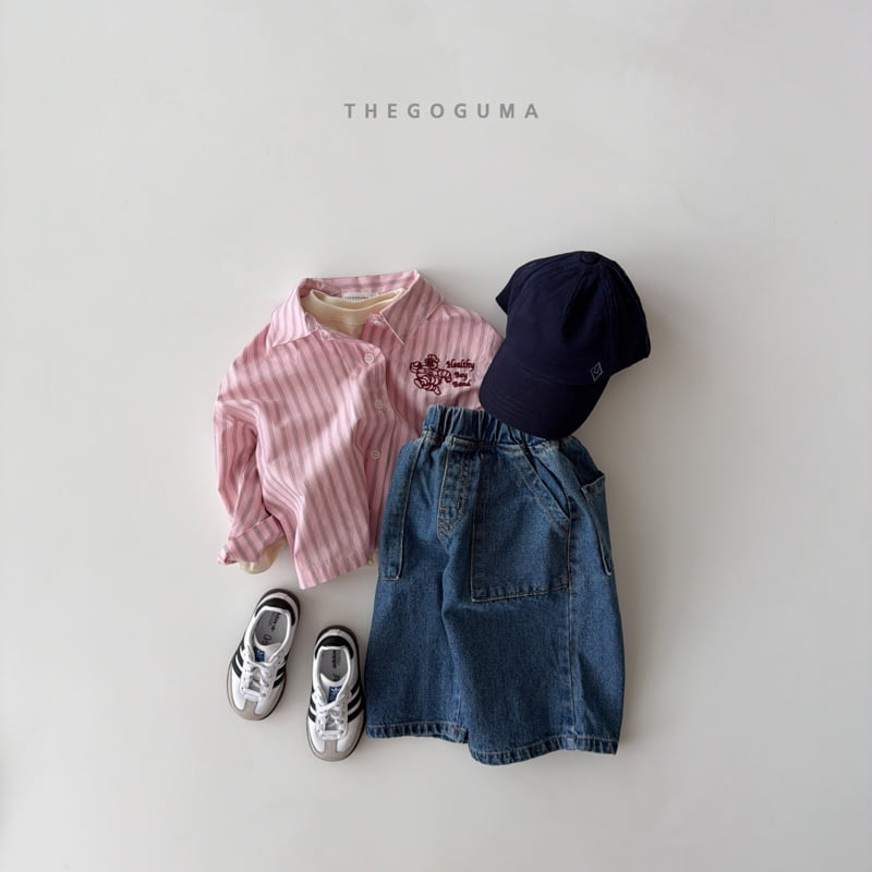 Thegoguma - Korean Children Fashion - #childofig - Cute Embroidery Shirt - 3