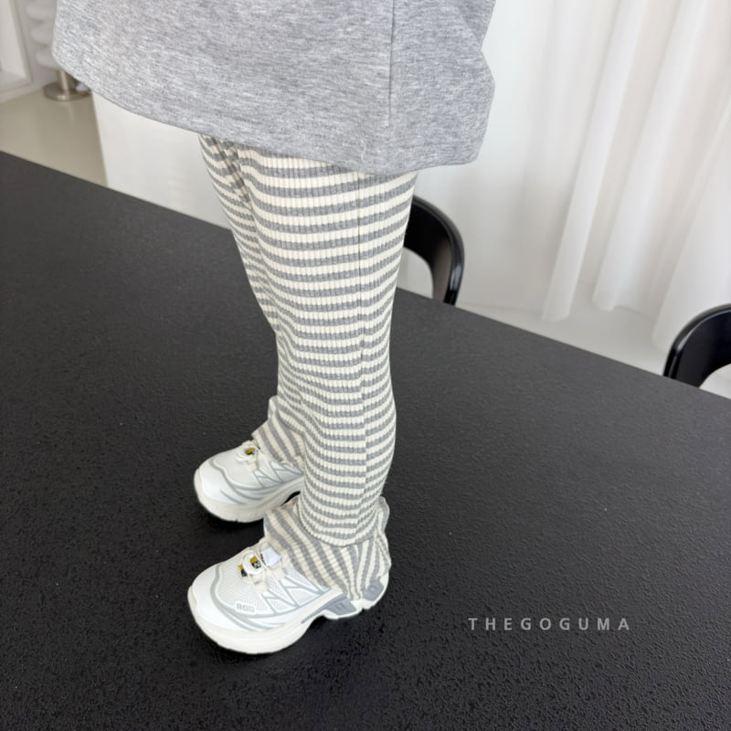 Thegoguma - Korean Children Fashion - #designkidswear - Frill Stripe Leggings - 8