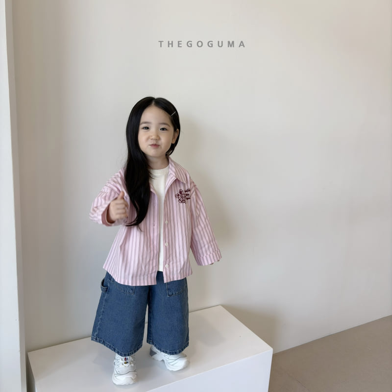 Thegoguma - Korean Children Fashion - #designkidswear - Cute Embroidery Shirt - 5