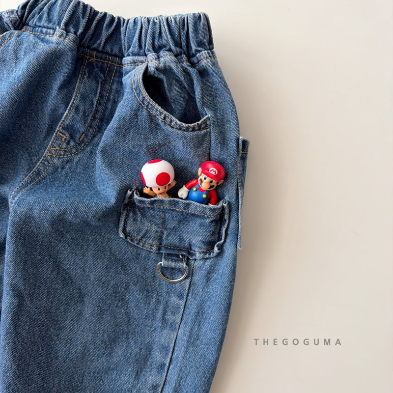 Thegoguma - Korean Children Fashion - #discoveringself - D Ring Pocket Cotton Pants - 12
