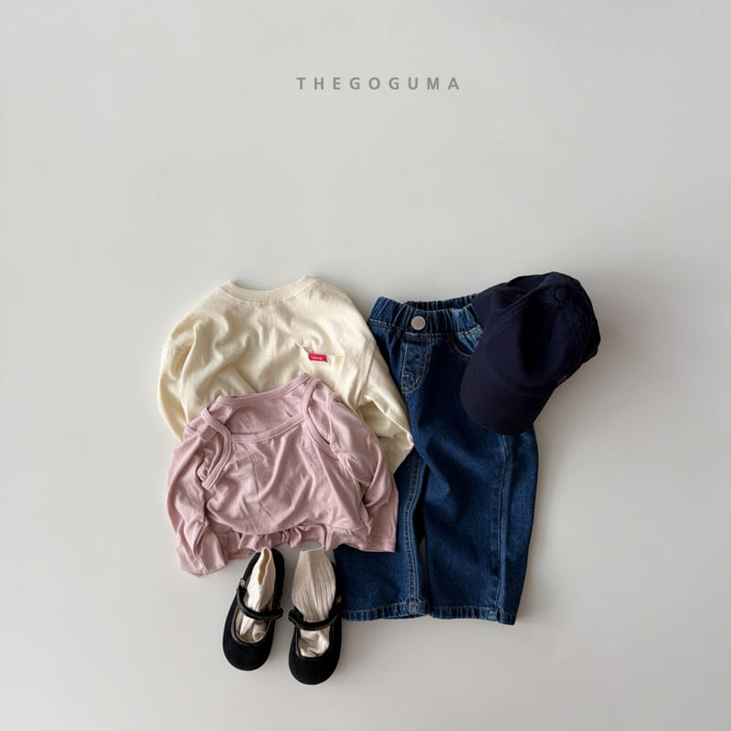 Thegoguma - Korean Children Fashion - #discoveringself - Tiktok Straight Denim Pants - 4