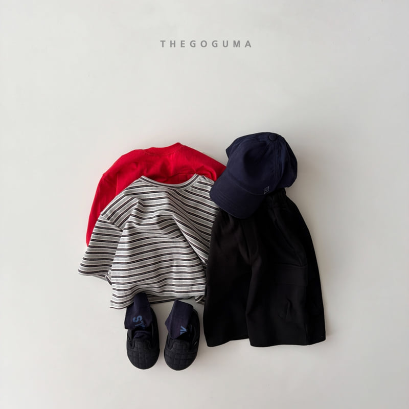 Thegoguma - Korean Children Fashion - #fashionkids - Roy Stripe Midi Tee - 2