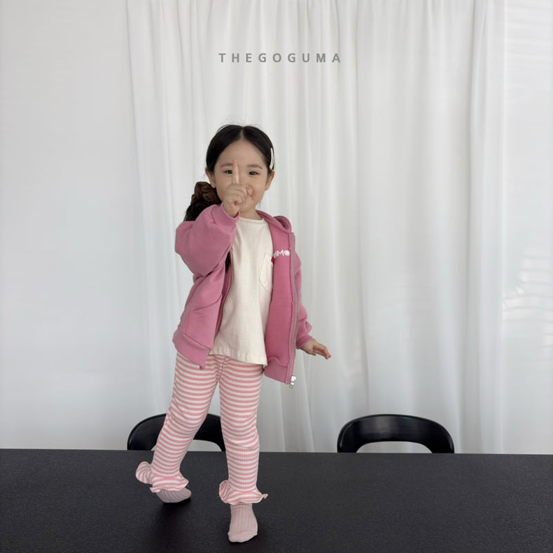 Thegoguma - Korean Children Fashion - #kidsshorts - Frill Stripe Leggings - 11