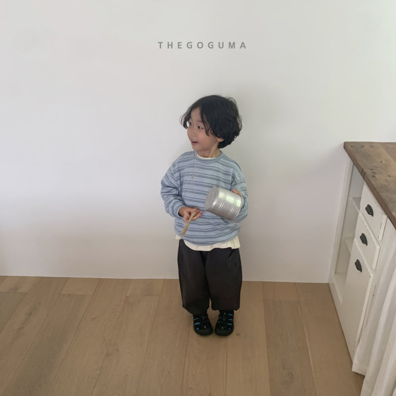 Thegoguma - Korean Children Fashion - #kidsshorts - Knit Stripe Sweatshirts - 9