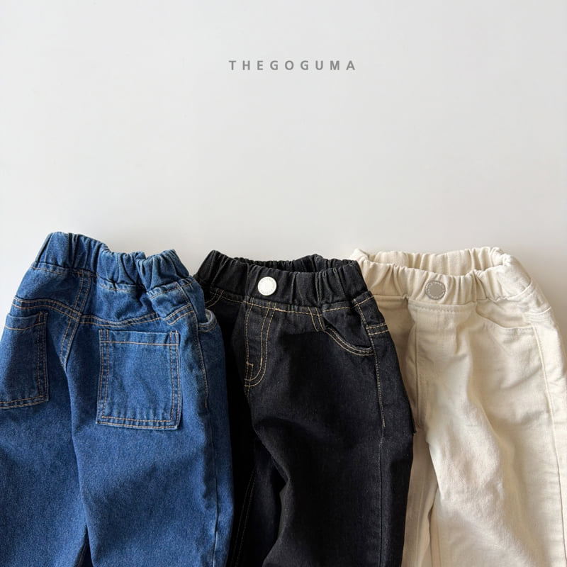 Thegoguma - Korean Children Fashion - #kidsshorts - Tiktok Straight Denim Pants - 5