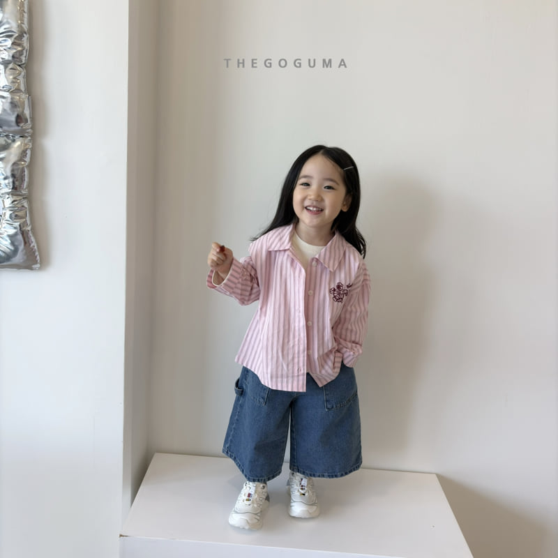 Thegoguma - Korean Children Fashion - #kidsshorts - Cute Embroidery Shirt - 8