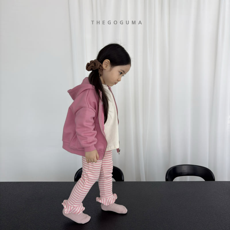 Thegoguma - Korean Children Fashion - #kidsstore - Frill Stripe Leggings - 12