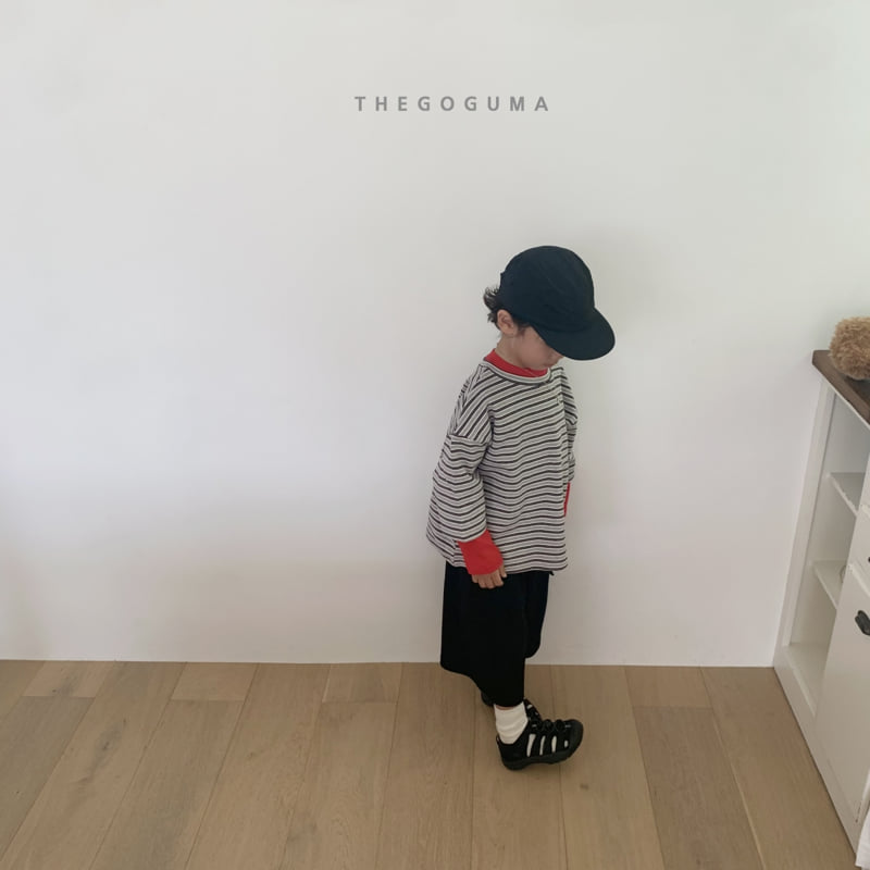 Thegoguma - Korean Children Fashion - #kidzfashiontrend - Roy Stripe Midi Tee - 5
