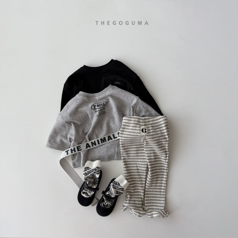 Thegoguma - Korean Children Fashion - #magicofchildhood - Frill Stripe Leggings - 2