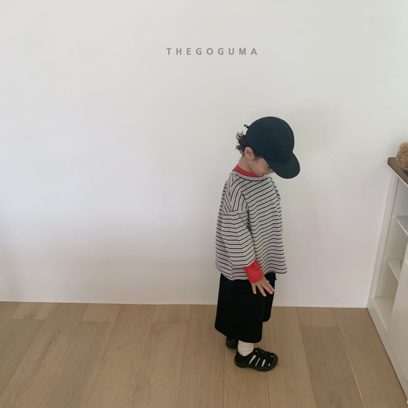 Thegoguma - Korean Children Fashion - #magicofchildhood - Roy Stripe Midi Tee - 8