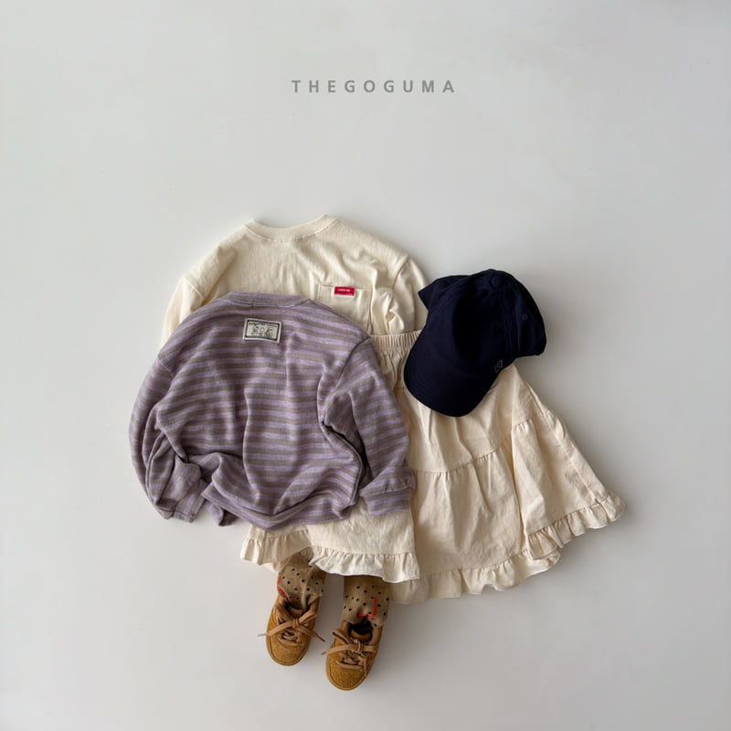 Thegoguma - Korean Children Fashion - #prettylittlegirls - Knit Stripe Sweatshirts - 2