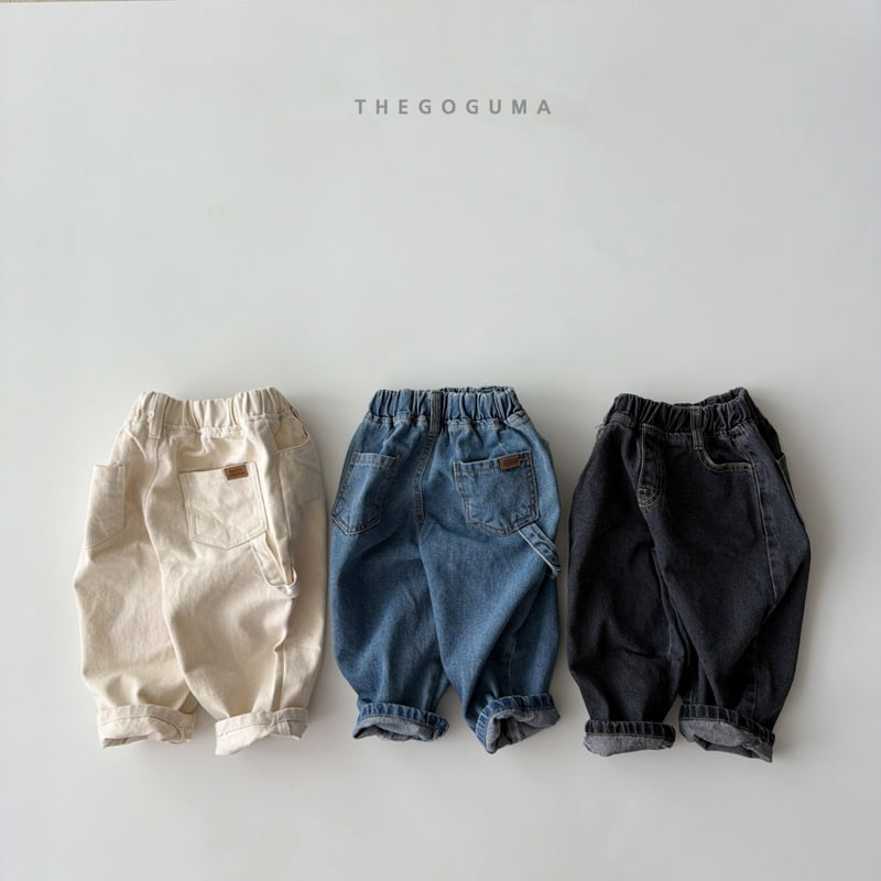 Thegoguma - Korean Children Fashion - #prettylittlegirls - Ring Tongtong Denim Pants