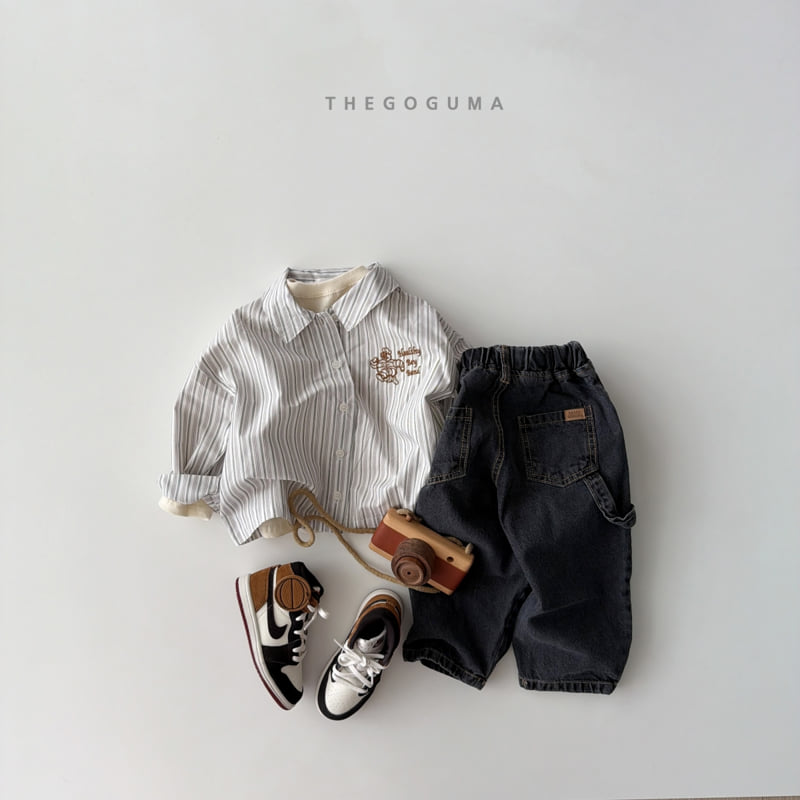 Thegoguma - Korean Children Fashion - #toddlerclothing - Ring Tongtong Denim Pants - 4