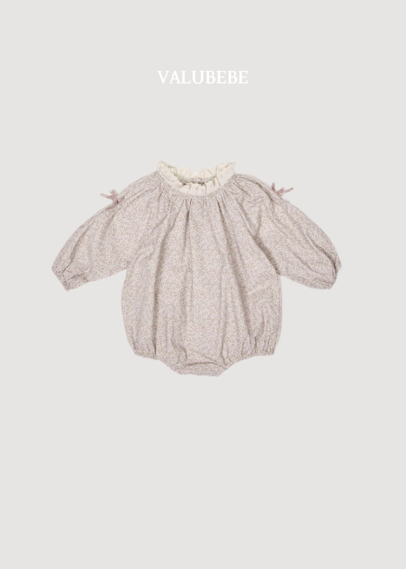 Valu Bebe - Korean Baby Fashion - #babyboutique - Flower Ribbon Romper - 6