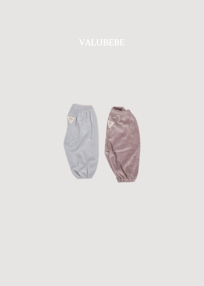 Valu Bebe - Korean Baby Fashion - #babyboutique - Veloure Stripe Pants - 5