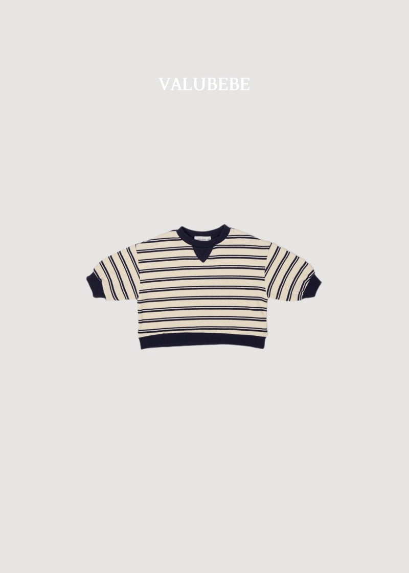 Valu Bebe - Korean Baby Fashion - #babyboutique - Wool Stripe Sweatshirts - 6