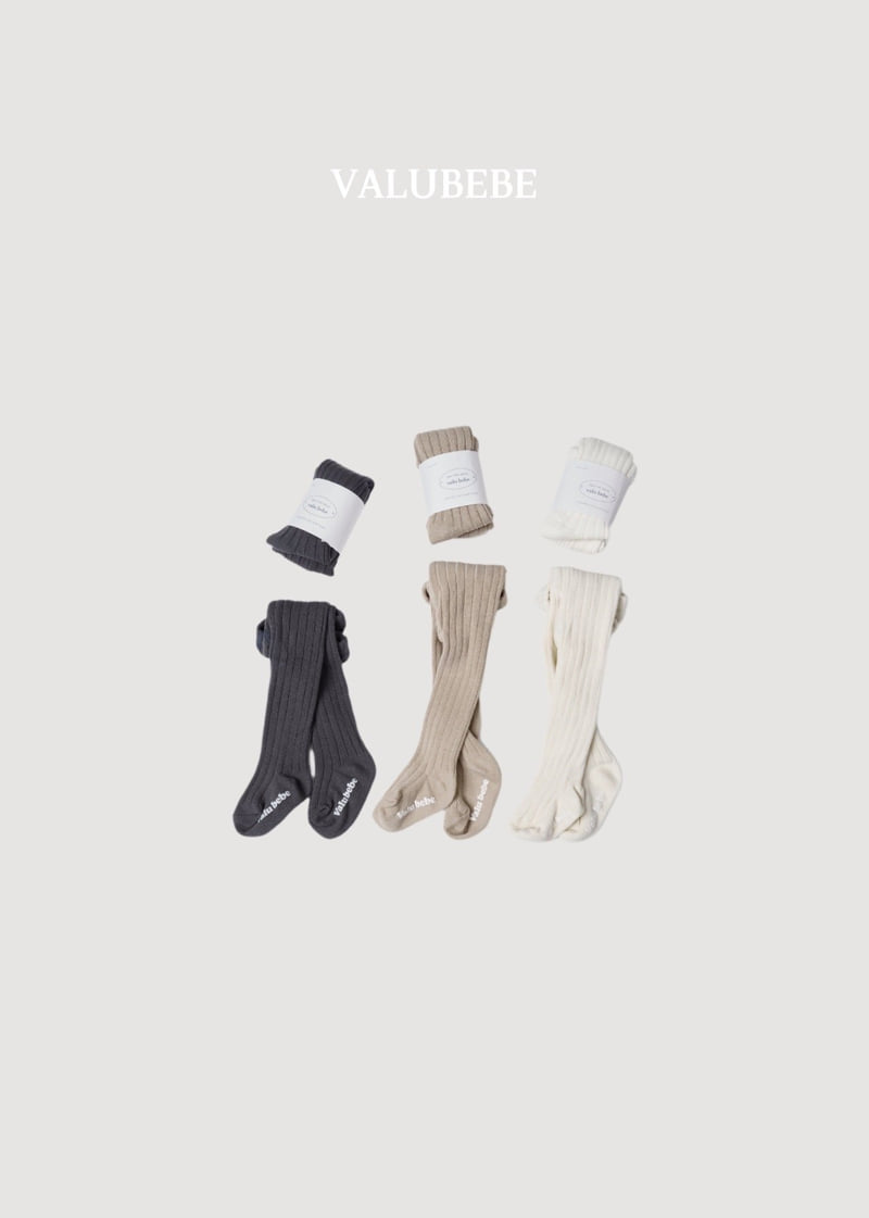 Valu Bebe - Korean Baby Fashion - #babyboutique - Bebe Rib Tights - 4