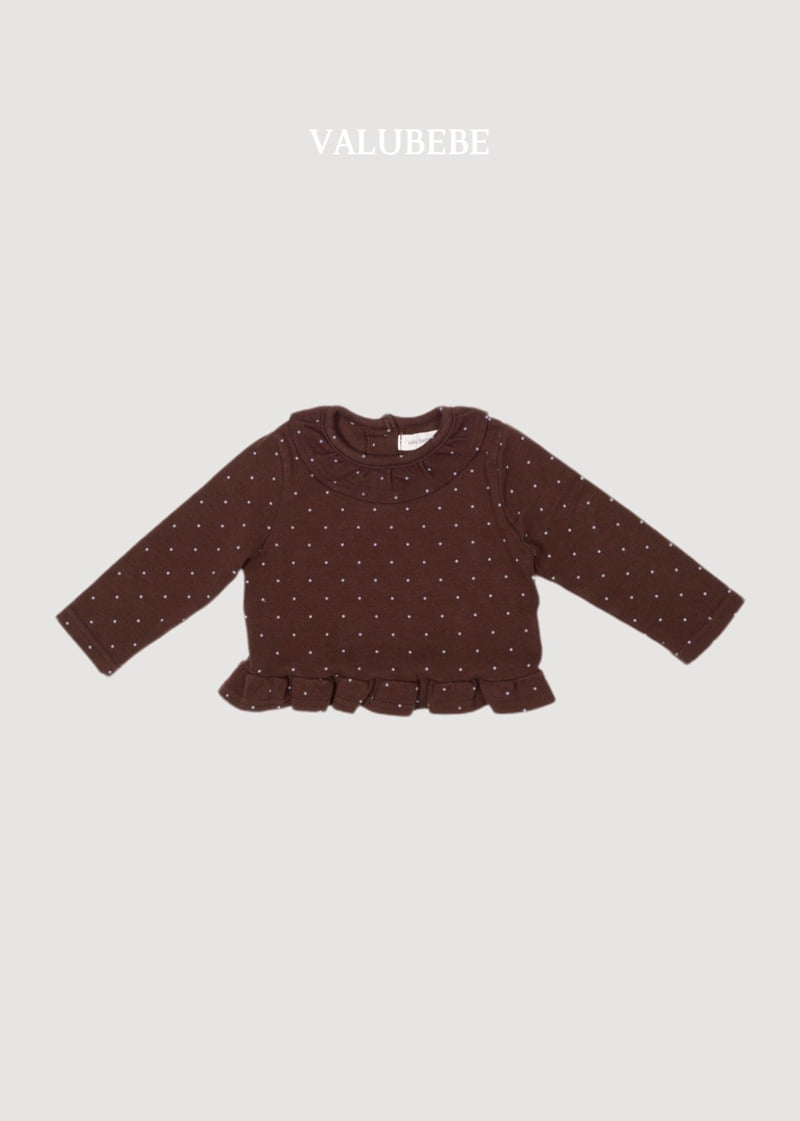 Valu Bebe - Korean Baby Fashion - #babyboutique - Chouchou Dot Frill Tee - 5