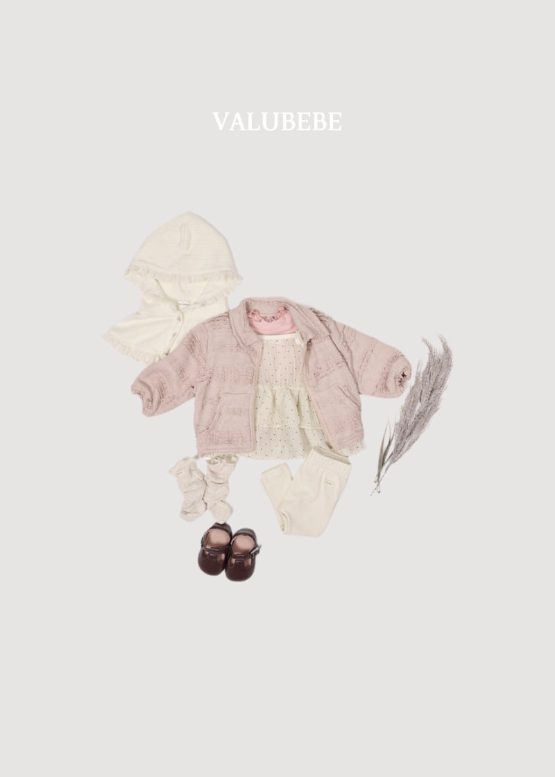 Valu Bebe - Korean Baby Fashion - #babyboutique - Lace Collar Zip-up Jacket