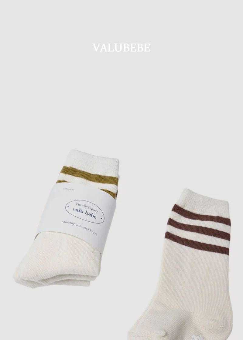 Valu Bebe - Korean Baby Fashion - #babyboutiqueclothing - Basic Line Socks - 5