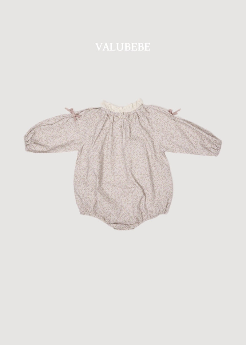 Valu Bebe - Korean Baby Fashion - #babyboutiqueclothing - Flower Ribbon Romper - 7