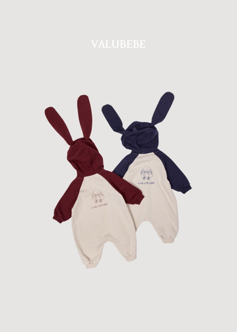 Valu Bebe - Korean Baby Fashion - #babyboutiqueclothing - Bunny Hood Jumpsuit