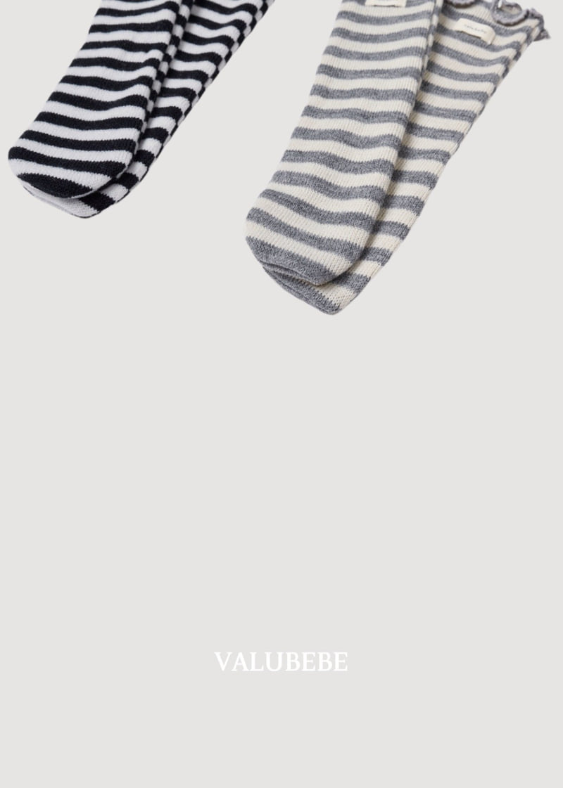 Valu Bebe - Korean Baby Fashion - #babyclothing - Stripe Roll Socks - 5