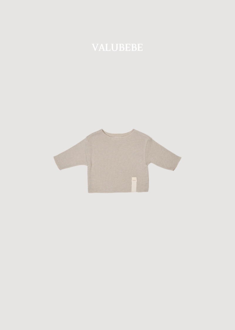 Valu Bebe - Korean Baby Fashion - #babyclothing - Boatneck Knit Tee - 6