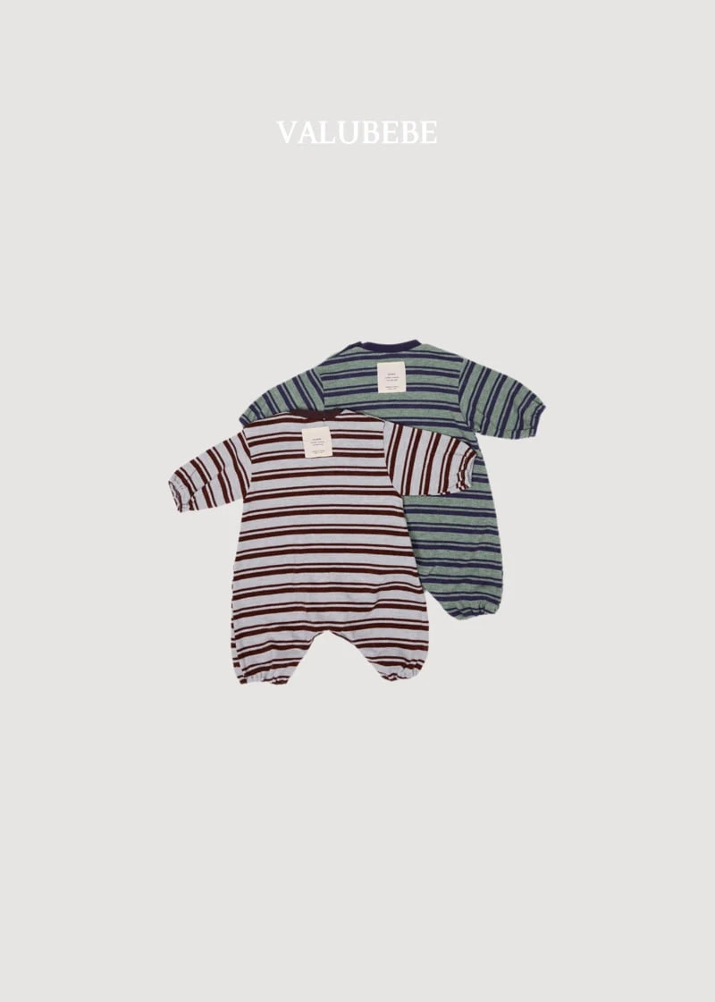 Valu Bebe - Korean Baby Fashion - #babyboutiqueclothing - Holy Stripe Jumpsuit - 4