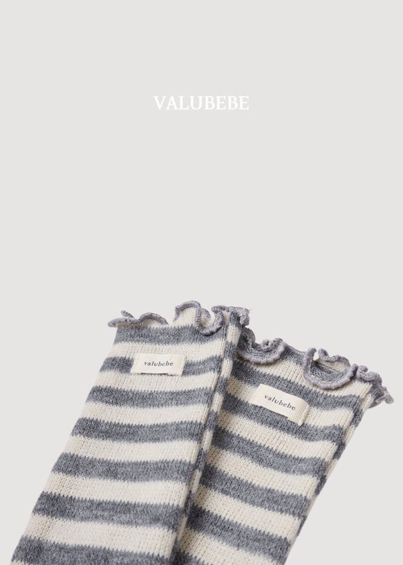 Valu Bebe - Korean Baby Fashion - #babyfashion - Stripe Roll Socks - 6