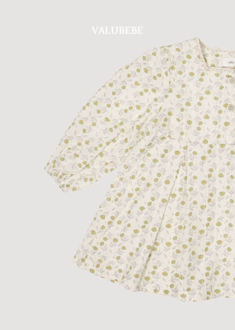 Valu Bebe - Korean Baby Fashion - #babyfashion - Flower Square One-piece - 11