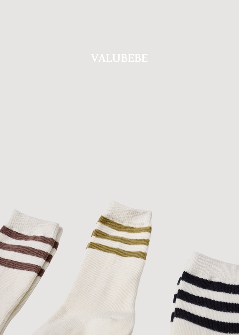 Valu Bebe - Korean Baby Fashion - #babyfashion - Basic Line Socks - 7
