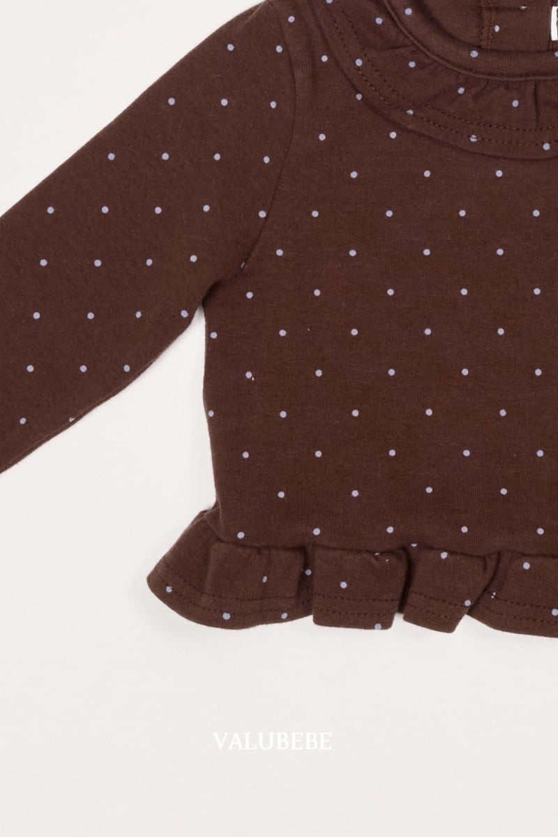 Valu Bebe - Korean Baby Fashion - #babyfashion - Chouchou Dot Frill Tee - 8