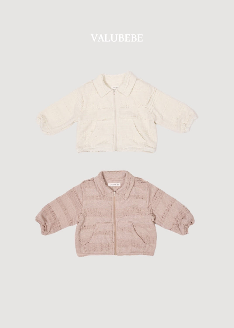 Valu Bebe - Korean Baby Fashion - #babyclothing - Lace Collar Zip-up Jacket - 4