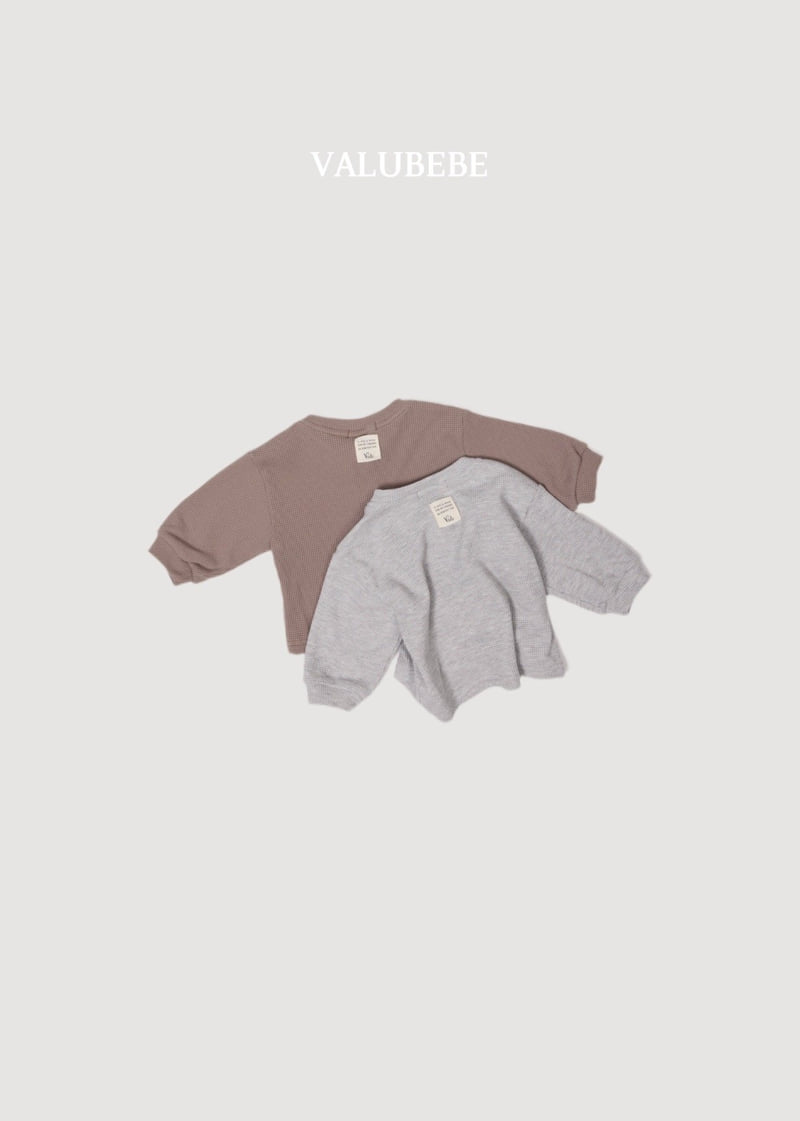 Valu Bebe - Korean Baby Fashion - #babyfashion - Mini Waffle Button Tee - 4