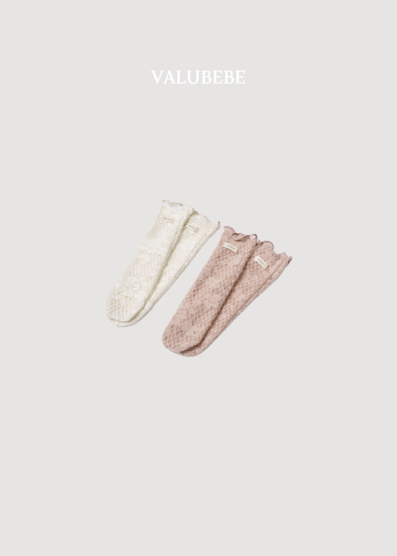 Valu Bebe - Korean Baby Fashion - #babyfashion - Blan Lace Socks - 4
