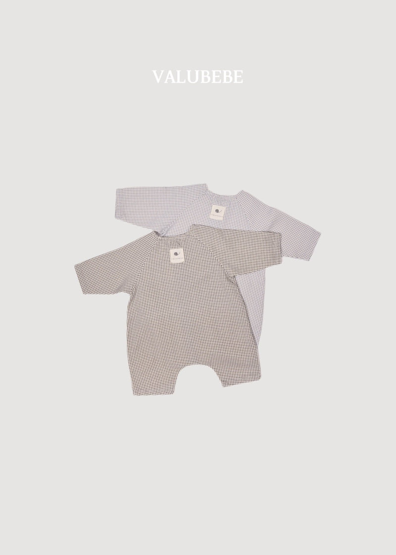 Valu Bebe - Korean Baby Fashion - #babyfever - Lee Check Jumpsuit - 4