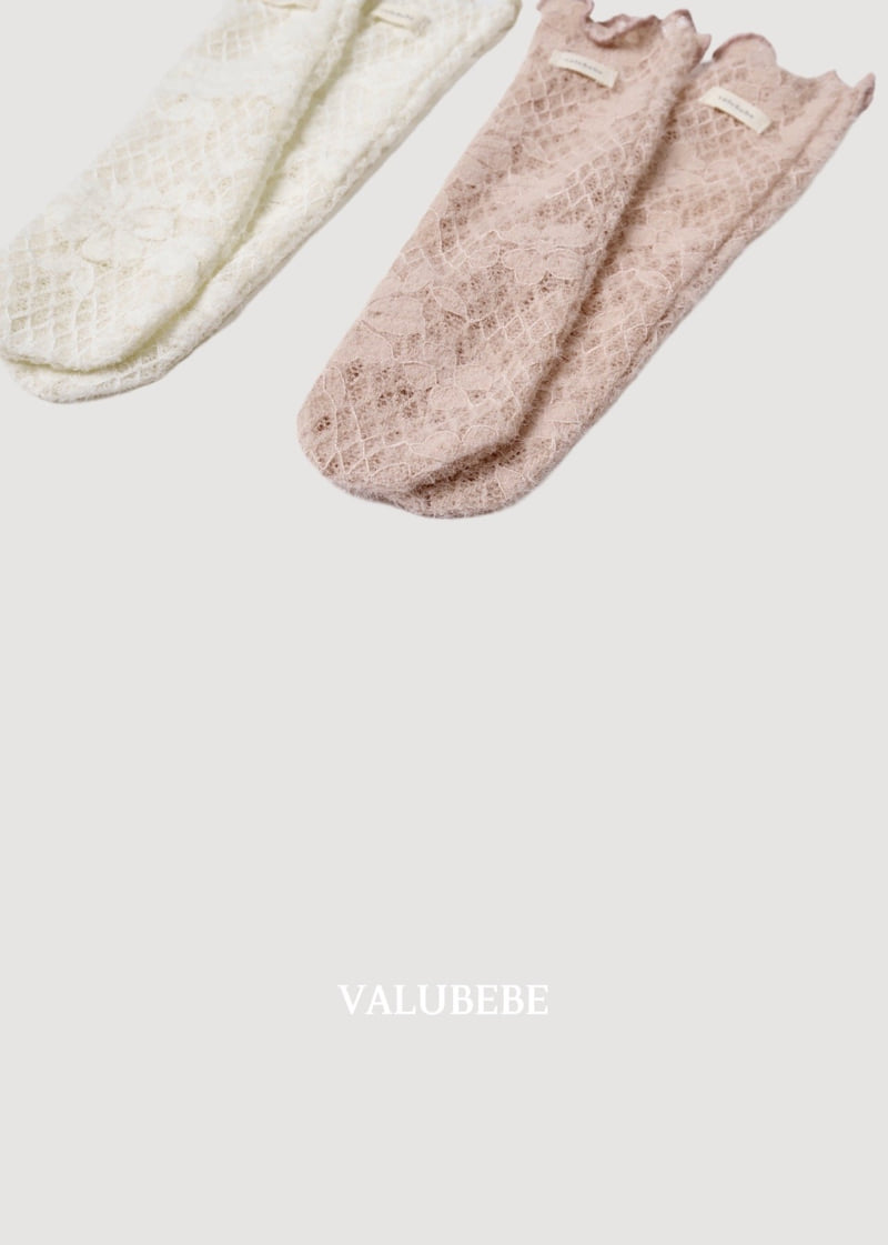 Valu Bebe - Korean Baby Fashion - #babygirlfashion - Blan Lace Socks - 5