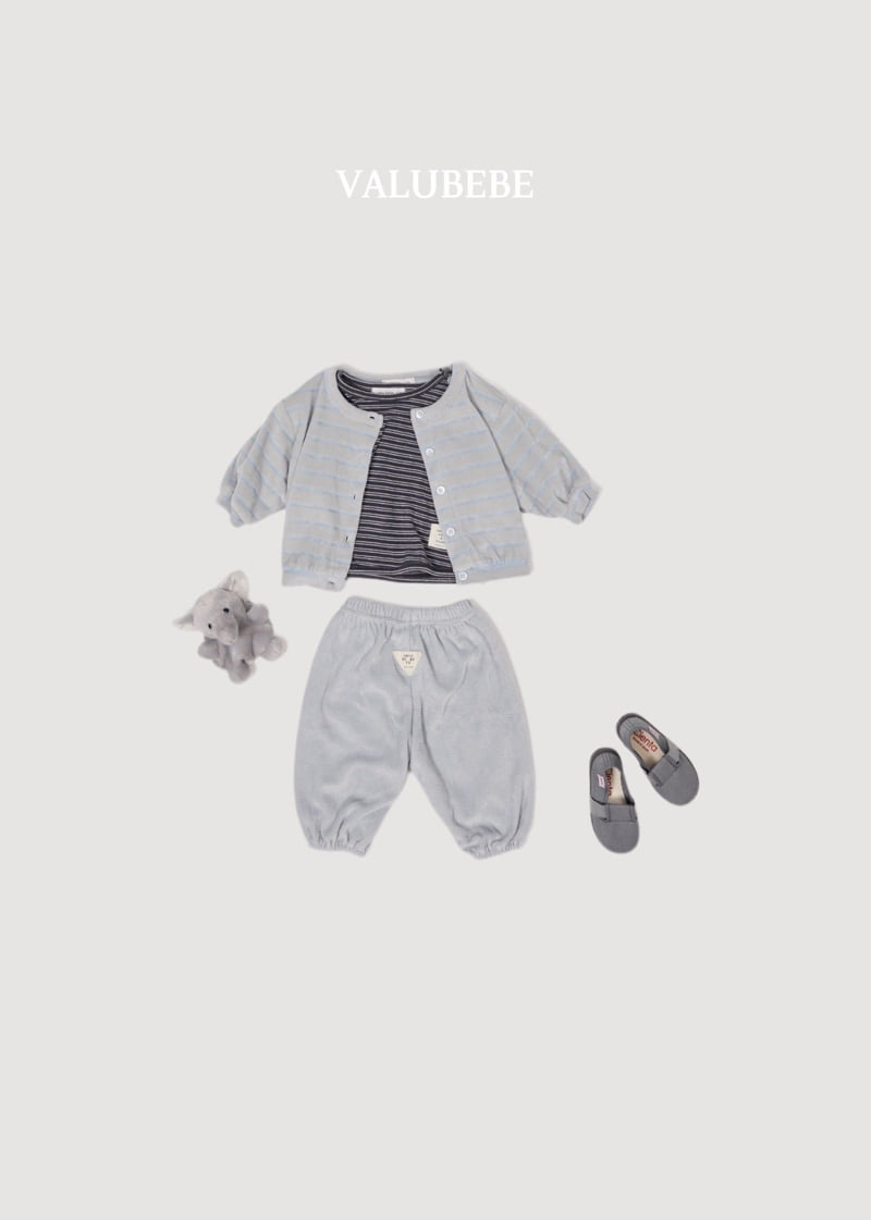 Valu Bebe - Korean Baby Fashion - #babylifestyle - Veloure Stripe Pants - 11