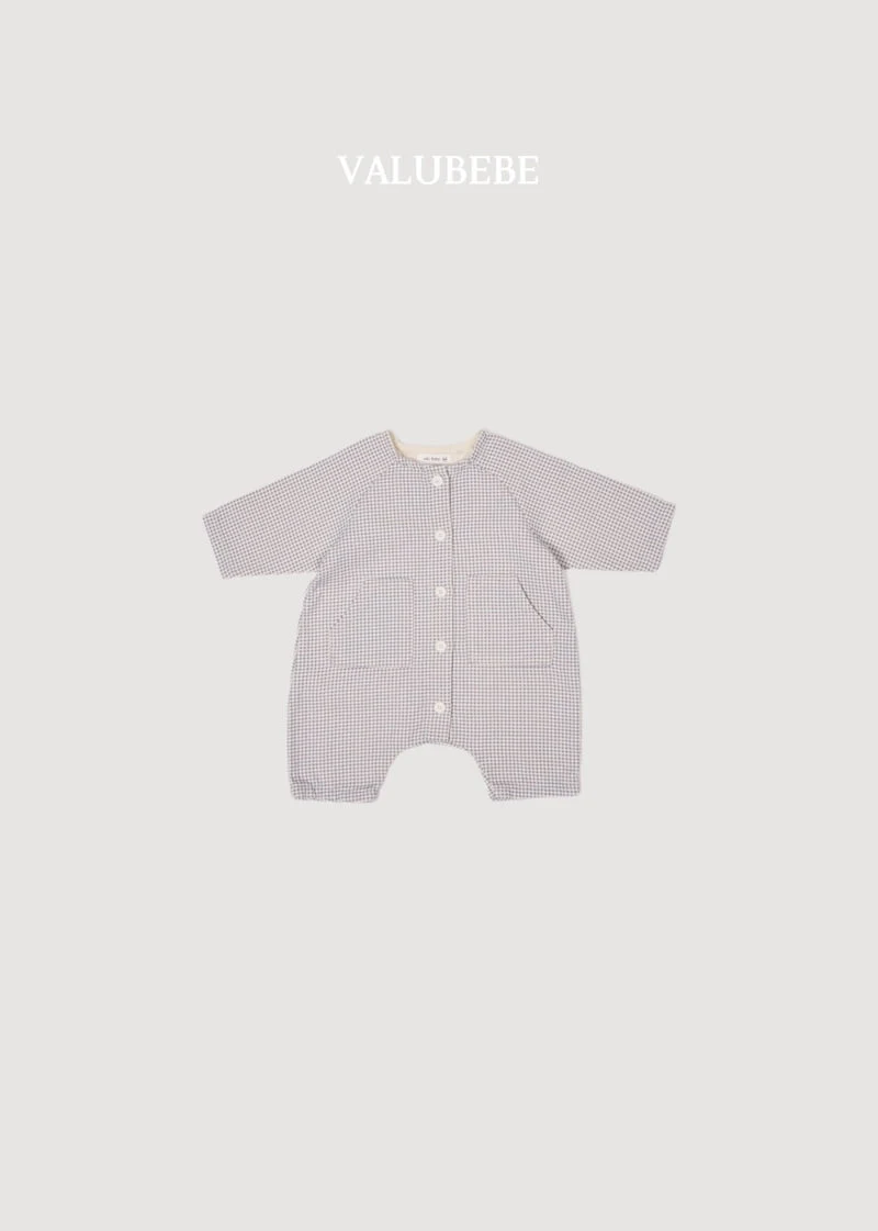 Valu Bebe - Korean Baby Fashion - #babyoninstagram - Lee Check Jumpsuit - 6