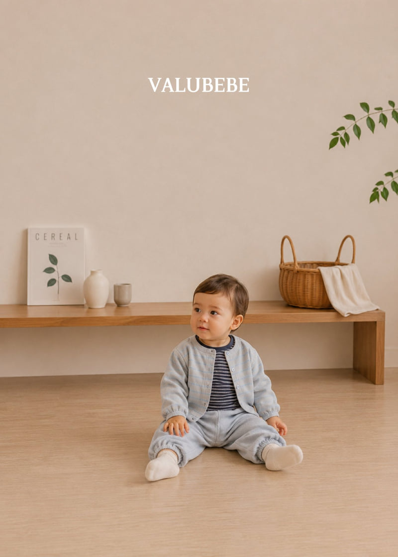 Valu Bebe - Korean Baby Fashion - #babyoninstagram - Veloure Stripe Pants - 12