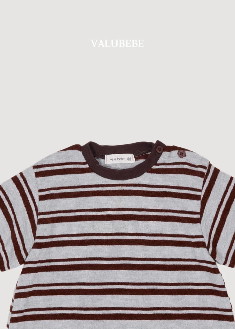 Valu Bebe - Korean Baby Fashion - #babyoninstagram - Holy Stripe Jumpsuit - 9