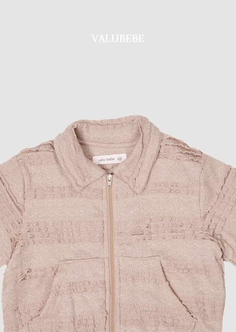 Valu Bebe - Korean Baby Fashion - #babyoninstagram - Lace Collar Zip-up Jacket - 8