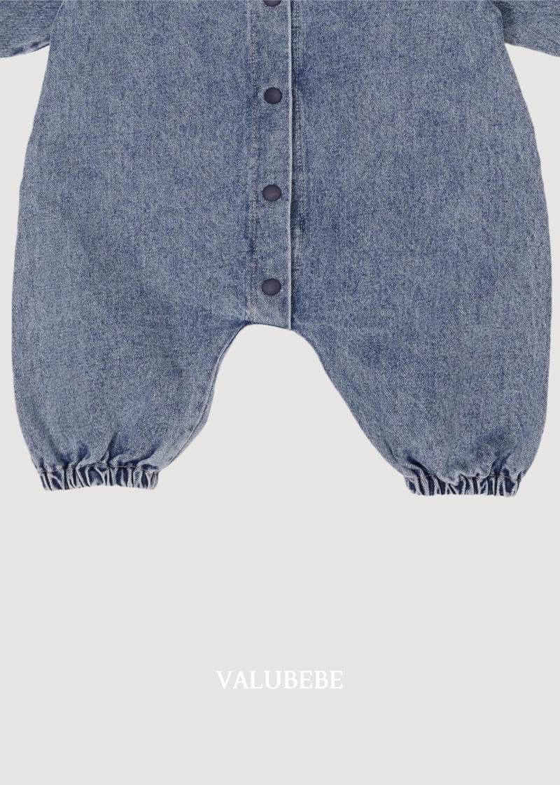 Valu Bebe - Korean Baby Fashion - #babyootd - Donkey Denim Jumpsuit - 10