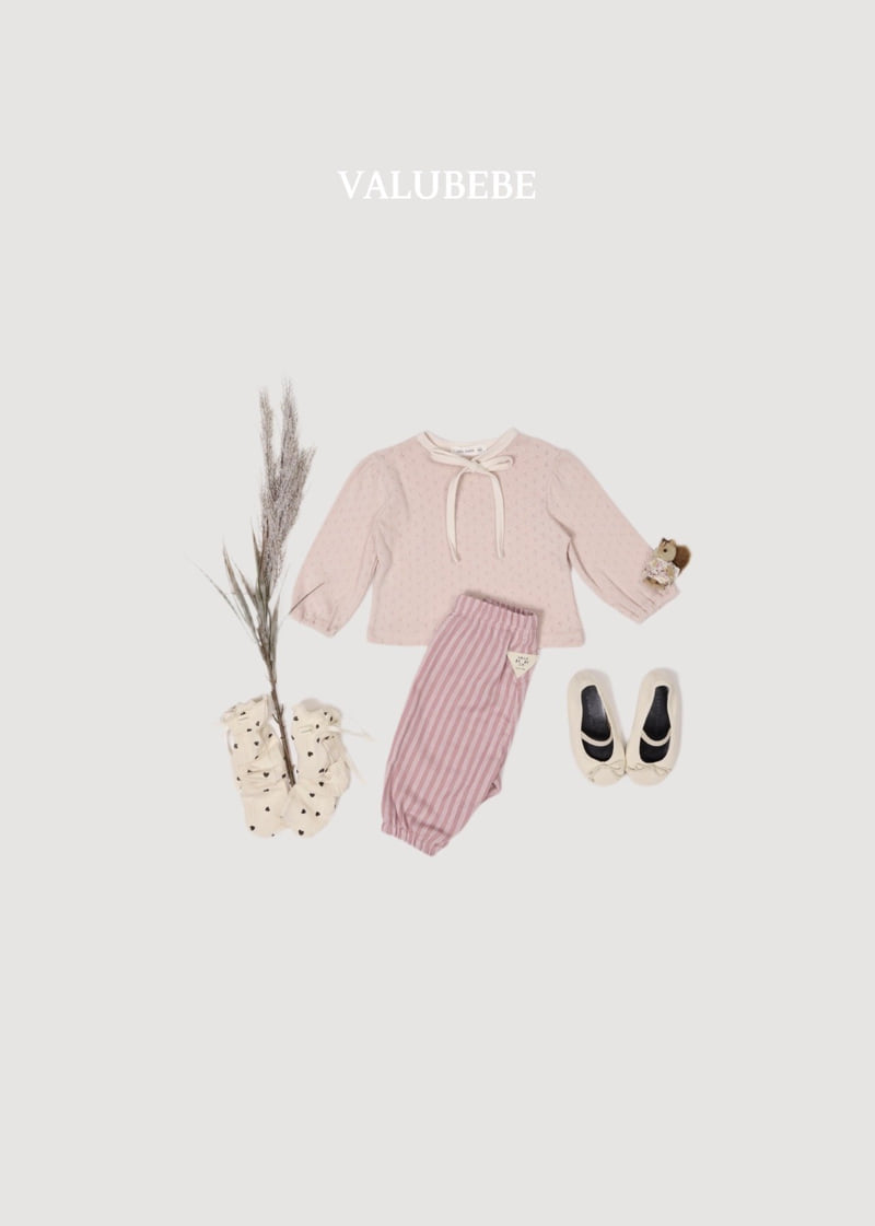 Valu Bebe - Korean Baby Fashion - #babyootd - Creamy Ribbon Puff Tee - 10