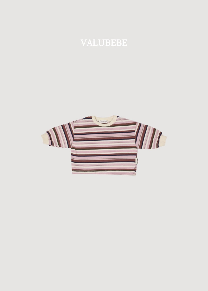 Valu Bebe - Korean Baby Fashion - #babyootd - Farms Stripe Tee - 5
