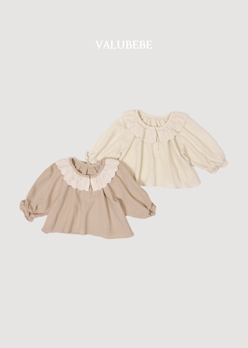 Valu Bebe - Korean Baby Fashion - #babyootd - Wrap Frill Blouse