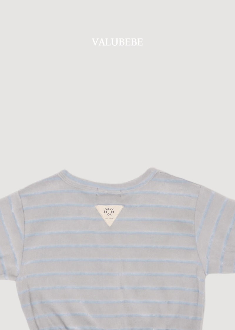 Valu Bebe - Korean Baby Fashion - #babyootd - Veloure Stripe Cardigan - 9