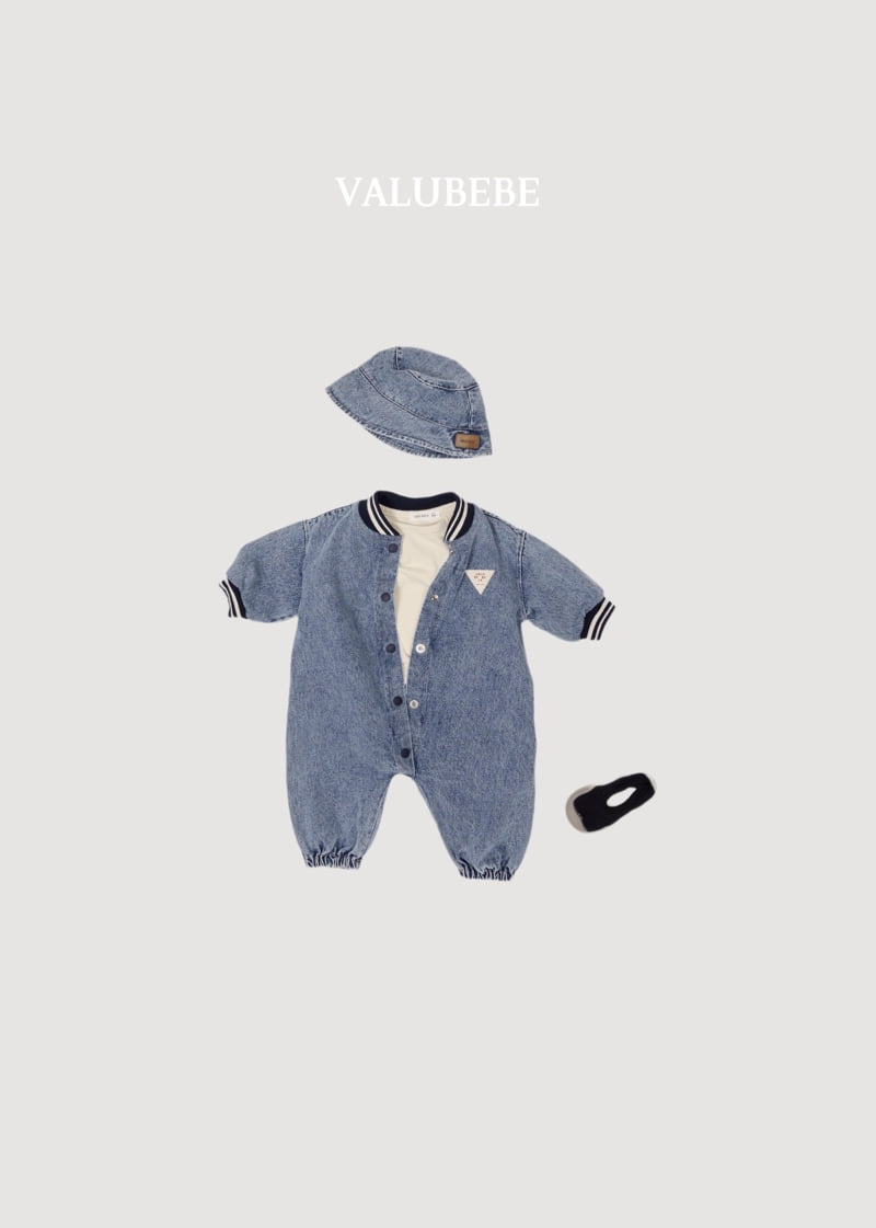 Valu Bebe - Korean Baby Fashion - #babyoutfit - Donkey Denim Jumpsuit - 12