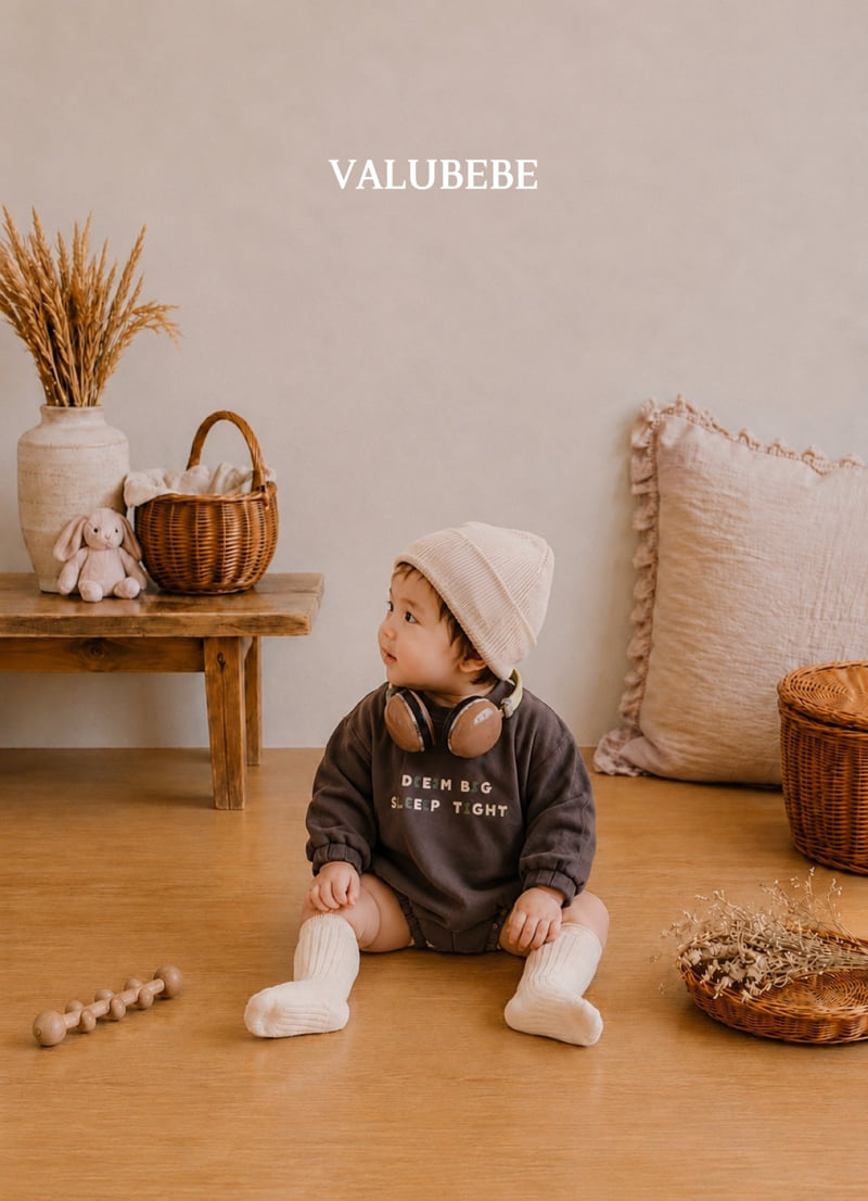 Valu Bebe - Korean Baby Fashion - #babyoutfit - Roony Sweatshirts Romper - 11